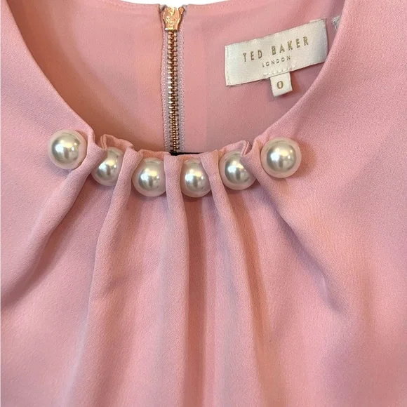 Ted Baker London Camble Pink Pearl Top Size 0 XS - Picture 4 of 7
